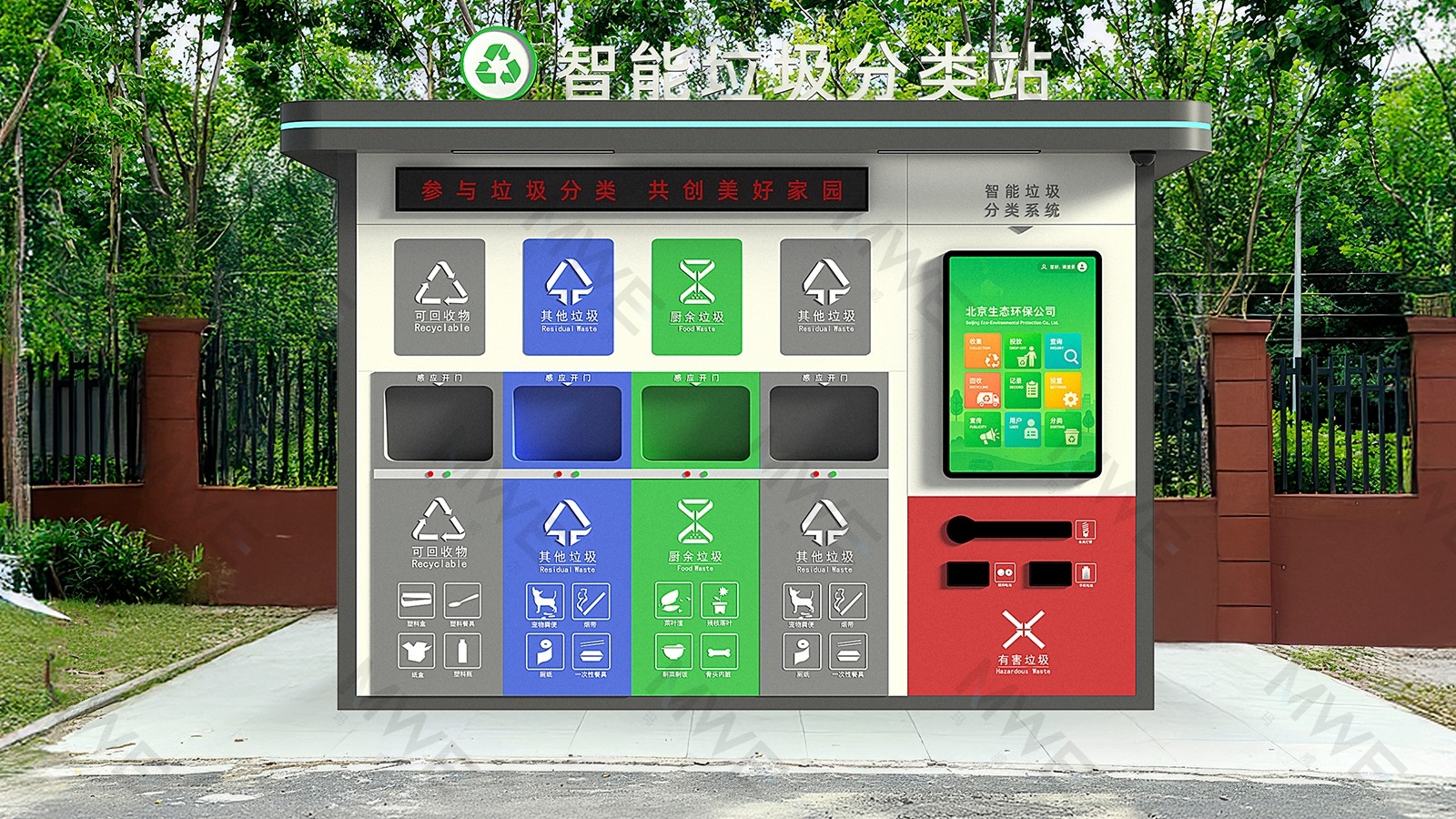 智能垃圾分类房:这些人工管理成本竟能大幅缩减!